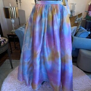 Selkie The Suit Skirt in Dopamine. Gorgeous full and with pockets!